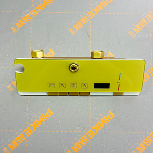 Ensemble de douche en aluminium avec affichage numérique, finition dorée, pommeau de douche rectangulaire à effet pluie, écran LED de température, robinet mélangeur thermostatique - Product Image 3