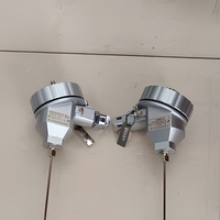 Sensor Suhu Termokopel Baja Tahan Karat Industri Tipe K J E T N untuk Pengukuran Suhu Tinggi IP64