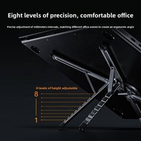Support pliable 3 en 1 en alliage d'aluminium, support portable multifonction pour téléphone portable, ordinateur portable, tablette, pour salon, bureau, usage domestique