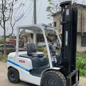 מלגזה משומשת מקורית TCM 3 טון, 3 שלבים, מלגזות TCM 3 טון, עוצמה חזקה, מלגזת דיזל משומשת 3 טון FD30 - Product Image 2