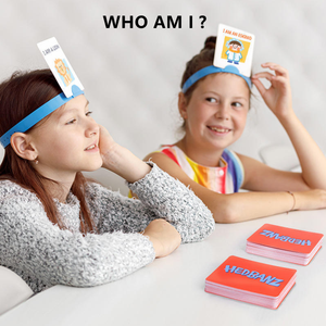 Vente en gros d'usine de bandeaux en plastique réglables, jeu de devinettes, jeu de société avec insertion de cartes pour les fournitures de fête en famille - Product Image 4