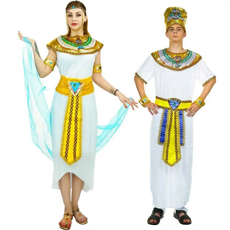 Halloween Cosplay Egipto princesa Faraón vestido egipcio mujeres