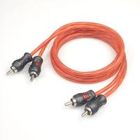 Fabrika Tedarikli 2RCA Erkek-Erkek Stereo Ses Kablosu ODM OEM Özel Logo Kırmızı Beyaz RCA Kablo Araba Amfisi Ev Hoparlörü İçin