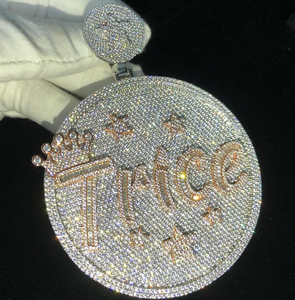 Pass <strong>Diamond</strong> <strong>Tester</strong> Hip Hop Fine Jewelry S925 Vvs <strong>Moissanite</strong> <strong>Diamond</strong> Iced Out Custom <strong>Moissanite</strong> Pendant Hiphop - Product Image 1