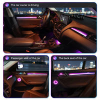Lumière ambiante LED pour voiture, contrôle par application, synchronisation musicale, lampe de plafond 64 couleurs, éclairage intérieur pour BMW Série 3 G20 2020-2022