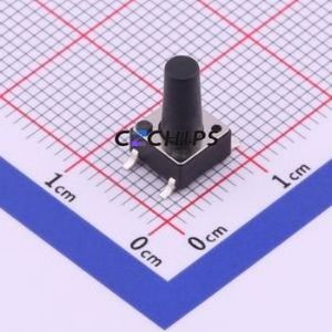 UK-B0228-G11-250 Tactile Switch SMD,6x6mm Switch Single Pole Single Throw Round Button 2.5N Vertical Mount - Product Image 1