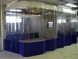 Tirai Cuci Mobil Antiair Transparan Pvc, Tirai Plastik Industri Bening