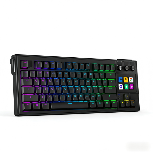 MiraBox K1Pro AI Mechanical Keyboard with Programmable LCD Keys