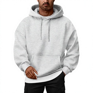 Sweat-shirt à capuche oversize pour homme, couleur unie, coton French Terry, décontracté, pour l'automne, avec poche, coupe classique - Product Image 1