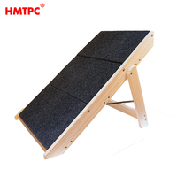 Escalier et rampe pour chien en bois pliable à 3 niveaux Conception portable 2 en 1 Pente réglable Stable et antidérapante Durable et robuste