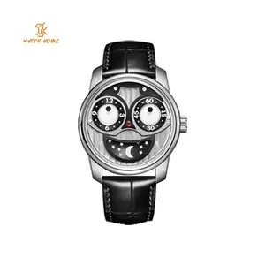 OEM Stainless Steel See-through Bottom Watch Can Be Manually Wound Halloween Clown Shaped Mechanical Watch