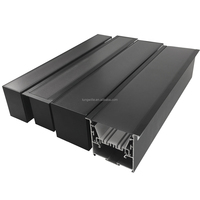 Profilé LED en aluminium moderne W50xH75mm 6063-T5 pour éclairage LED suspendu au plafond, idéal pour les bureaux et centres commerciaux