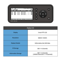 Récepteur NAVTEX marin HD 5 pouces pour 518 et 486 KHz, mode F1B, prend en charge le décodage MSI en chinois et en anglais