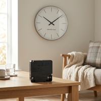 Mouvement d'horloge silencieux à quartz radiocommandé MSF avec design carré, style moderne, alimenté par piles