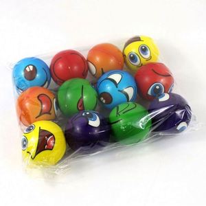 Oem 6.3 Cm Customized Logo Emoticons Stress Promotional Smile Face Pu Foam Soft Ball Toys - Product Image 6