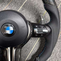 Volant personnalisé en carbone forgé LED, accessoire modifié pour BMW F10 F20 F30 F90 G20 G30 G80 M1 M5, vente en gros d'usine