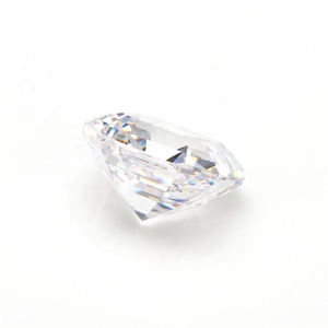 Moissanita Pleocroica Blanca DEF VVS de 1ct, Corte Asscher, Piedra Preciosa Creada en Laboratorio, Tratada con Calor, 3mm de Altura, Aigs 6*6mm, Venta al por Mayor - Product Image 4