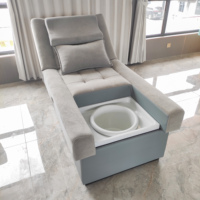 Fauteuil de pédicure électrique, fauteuil de réflexologie plantaire, mobilier de salon, table de massage avec trou pour le visage, pour massage corporel et massage des pieds