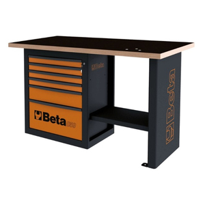 โต๊ะทำงานแบบสั้นทนทาน C59C รุ่นเบต้าพร้อมลิ้นชัก6อัน - Product Image 2