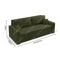 Ensemble de mobilier d'extérieur moderne Union Win – Canapé-lit d'angle convertible – Pouf modulaire design pour canapé compressé