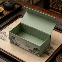 Boîte pliante personnalisable en carton gris, écologique, réutilisable et recyclable, style livre, avec fermeture magnétique, pelliculage mat et gaufrage