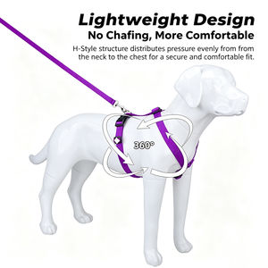 Cross-border new diving material I-shaped <b>pet</b> chest <b>harness</b> waistcoat medium large shiba dog golden fur dog traction rope - Product Image 4