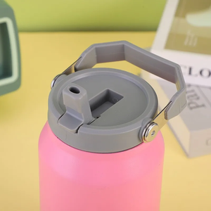 Nueva Botella de Agua Deportiva Portátil para Viajes al Aire Libre, Jarra de Agua con Aislamiento al Vacío de Acero Inoxidable 304 con Pajita y Asa - Product Image 2