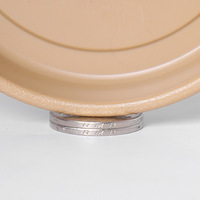 Meixuan Pot de fleurs en forme de plateau style bois brésilien, bol à lotus, récipient hydroponique - Plastique PP épaissi, respirant, résistant à la corrosion