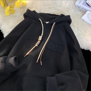 Felpa Casual Unisex con Stampa 3D 'WEDNESDAY' Multicolore (Kaki/Nero/Beige) Streetwear Ecologica Antivento con Tasche e Cappuccio - Product Image 2