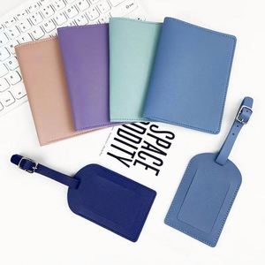 Porte-cartes en cuir PU tendance, porte-photo, étiquette de bagage, housse de passeport promotionnelle - Product Image 4