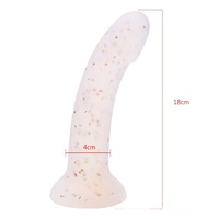 LetRock Dildo Vibrador Realista de Silicona con Ventosa y Líquido de Colores, Estimulador de Punto G, Juguete Sexual para Hombre