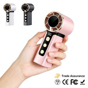 <b>Mini</b> Wearable Handheld <b>Fan</b> with LED Digital Display Foldable <b>USB</b>-C Rechargeable Portable for Car & RV Commute - Product Image 5