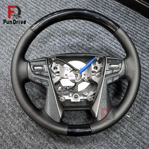 Volant en bois <span class=keywords><strong>GR</strong></span> en stock pour <span class=keywords><strong>Toyota</strong></span> Tacoma LC79 4Runner Mark X <span class=keywords><strong>CHR</strong></span> Série 79 Hilux Vigo Hiace Prius Celica RAV4 Innova - Product Image 6