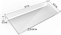 Support d'affichage de clavier d'ordinateur incliné en acrylique support de clavier en acrylique transparent personnalisé