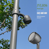 JYLH56 lampu proyeksi lanskap LED aluminium, bulat IP66 luar ruangan 20w-60w 3535