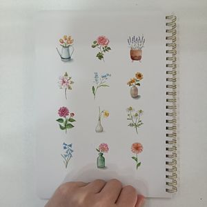 Альбом для акварели на заказ с бумагой, индивидуальные размеры и цвета для студентов – Учебное пособие по рисованию акварелью - Product Image 4