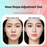 Bande adhésive amincissante pour le nez, patch invisible pour lifter les ailes du nez, autocollant de beauté pour le visage, hypoallergénique, 76x41mm, pour le maquillage