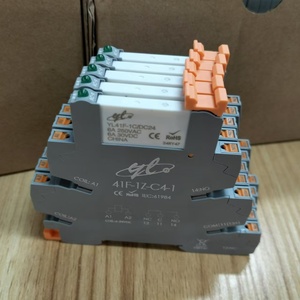 Tùy chỉnh tiếp sức thu nhỏ 24V <span class=keywords><strong>PLC</strong></span> điều khiển công nghiệp tiếp sức ổ cắm 6.22mm Độ dày vít loại điện năng thấp DIN đường sắt - Product Image 5