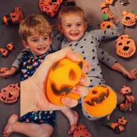 Joyeux Halloween : Lanterne Citrouille 7cm en TPR, Jouet Anti-Stress, Cadeau pour Enfants et Adultes, Facile à Presser pour Soulager le Stress