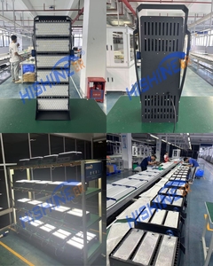 Reflector Hishine para Exteriores, LED de Alta Potencia para Mástiles Altos, Iluminación Industrial de Seguridad, Carcasa de Aluminio Resistente al Agua IP66 - Product Image 3
