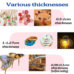 Cura veloce 1 gallone cristallino fai da te <span class=keywords><strong>resina</strong></span> <span class=keywords><strong>epossidica</strong></span> 1:1 fornitori di decorazione artistica di avviamento kit di liquido per la creatività <span class=keywords><strong>gioielli</strong></span> artigianali - Product Image 3