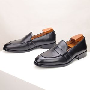 2026 New Plus Size Business Leather Shoes Slip-on Genuine Leather <b>Comfortable</b> Casual Leather Shoes - Product Image 4