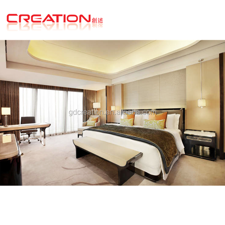 Conception adaptée aux besoins du client de chambre king-size mobilier de chambre d'hôtel moderne pour 3 4 5 étoiles