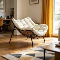 Fauteuil individuel, Fauteuil inclinable pour la maison, Chaise de loisirs pour balcon, Canapé-lit, Fauteuil nid douillet pour une personne