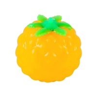 Œuf de décompression à presser pour enfants, en silicone gelée, à rebond lent, avec motif fruit et musique, populaire sur internet, 9-13 ans