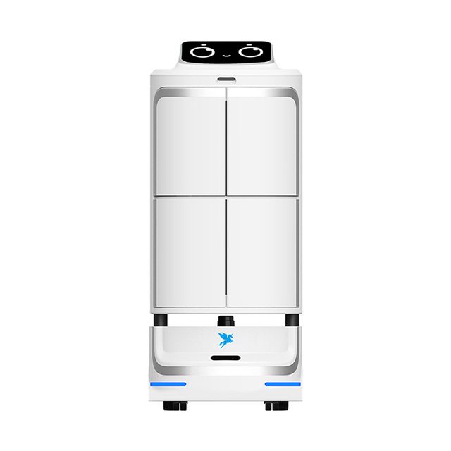 2026 Hotel Robot With Arm Automatic up and Down Elevator Knocking Service Robot