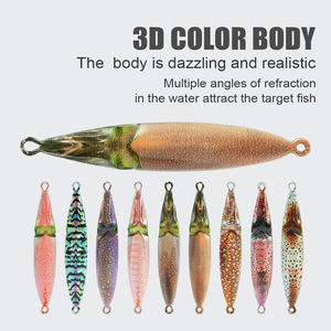 Leurre de Pêche au Lancer LUSHAZER 21g Jigging 3D Appât Artificiel Dur pour Carpe Pesca Leurre Jig avec Plume Matériel de Pêche pour Bar - Product Image 3