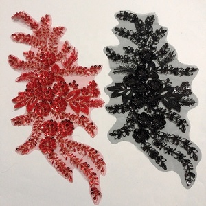 Mới nhất may DIY phụ kiện thêu lưới đính cườm và sequined ren đính lt2647a - Product Image 4