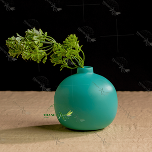 Nuevo diseño, recién llegado, florero de bambú redondo minimalista, decoración, florero de mesa para sala de estar - Product Image 3