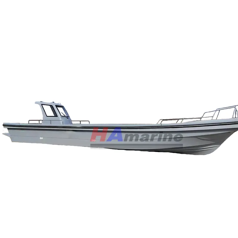 HA900 9m Fiberglass high speed fishing boat same as panga boat economy FRP work boat for Coastal sheltered